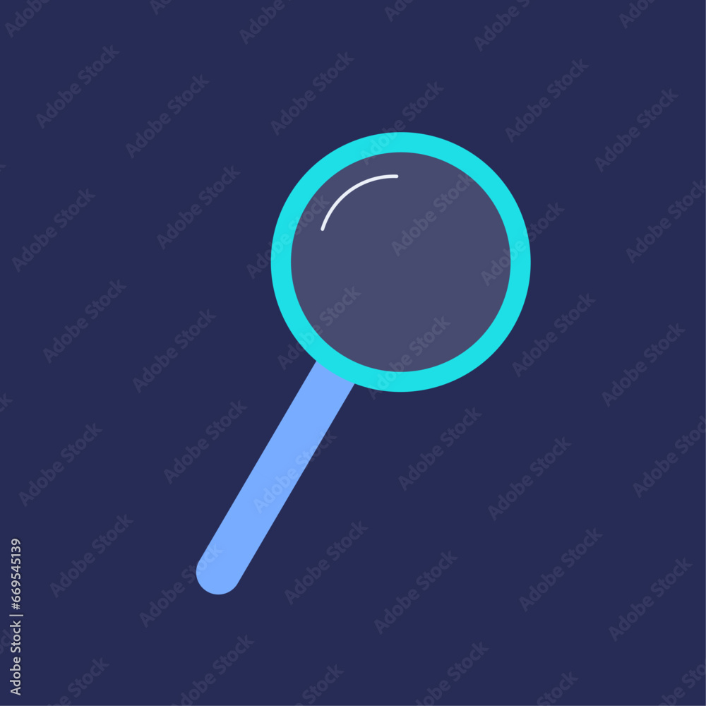  laboratory instruments : loupe, magnifying glass