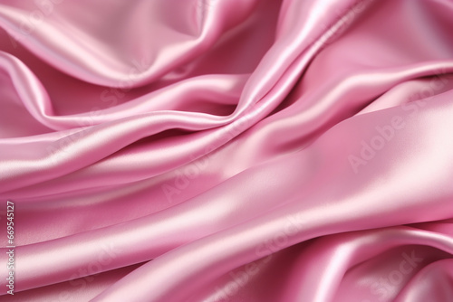 A photo of a pink silky satin texture, soft pattern