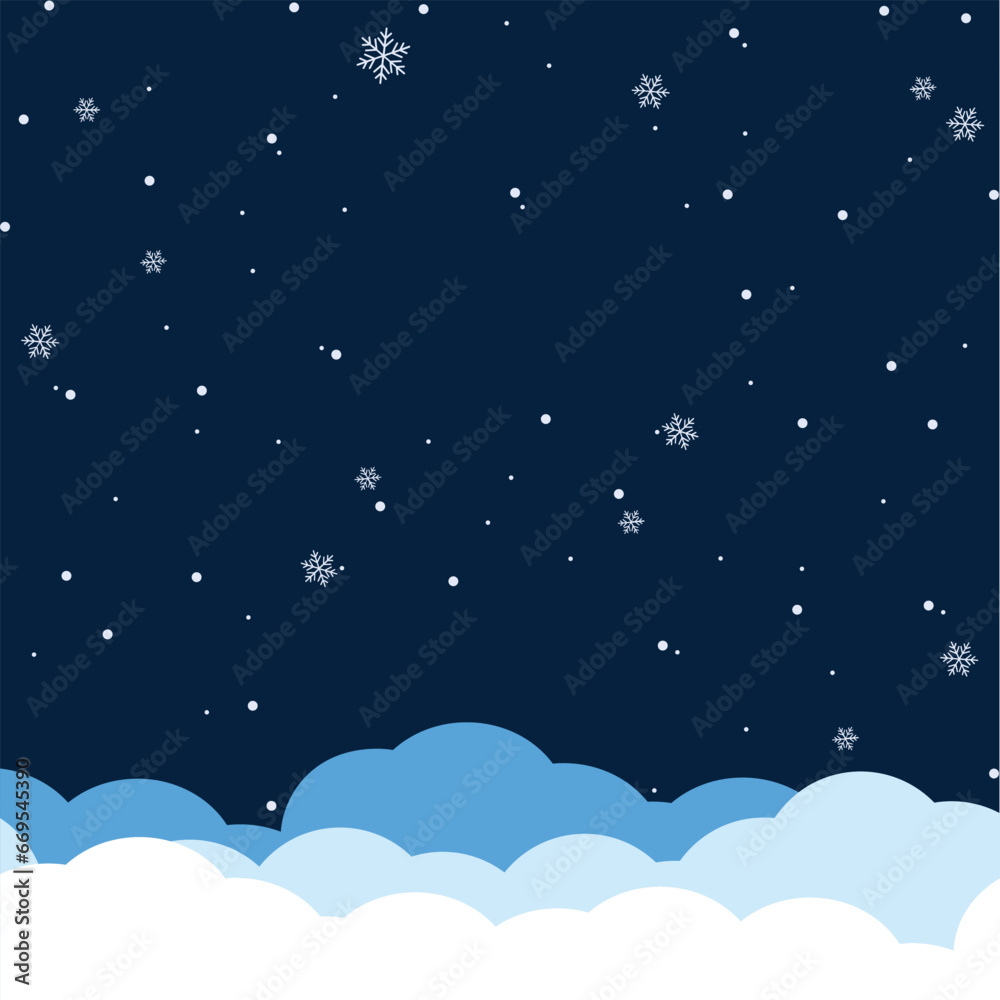Christmas background design. Christmas template design. Snow background. Snow design