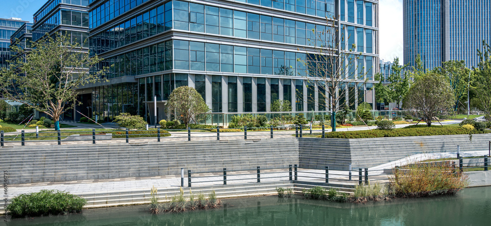 Fototapeta premium Modern business office outdoor