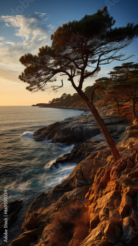 sunset over the sea