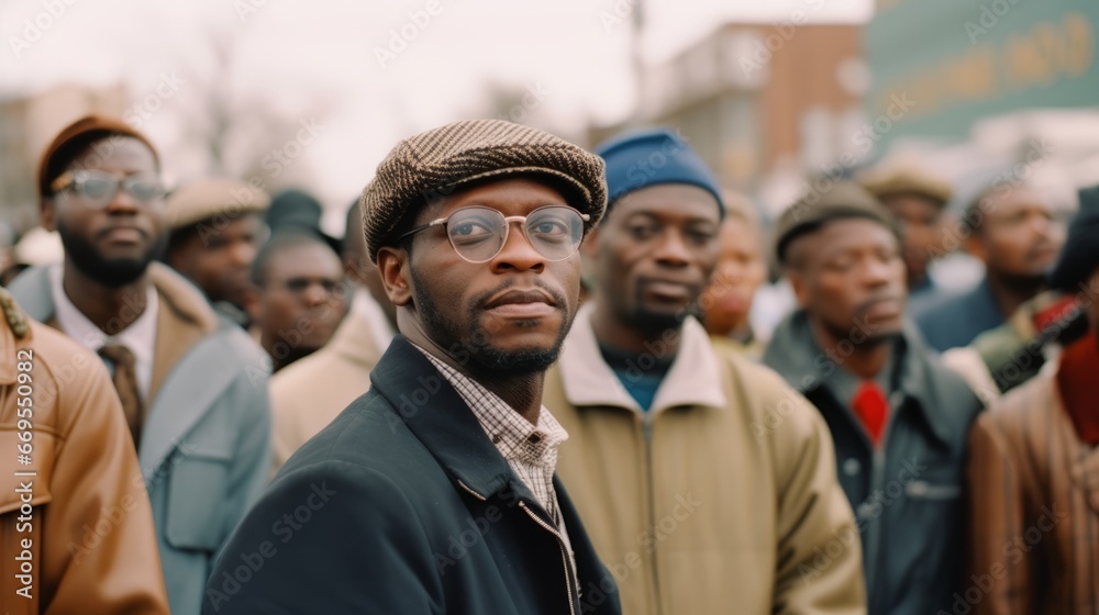 Obraz premium Empowering the Black Community: Grassroots Initiative for Local Challenges