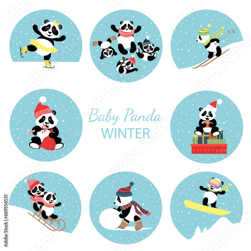 Baby panda collection.