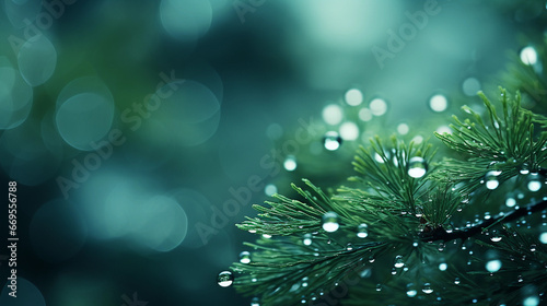 Macro shot of a christmas tree background