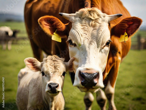 Animal farm, cow photography, generative ai © Andreea Eremia 