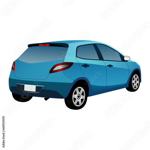 Set of car isolated on the background. Ready to apply to your design. Vector illustration.