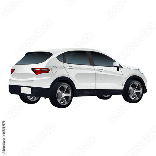 Set of car isolated on the background. Ready to apply to your design. Vector illustration.