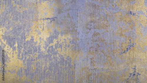 Painted in blue metal rusted background. Metal rust texture. Erosion metal. Scratched and dirty texture on outdoor rusted metal wall.