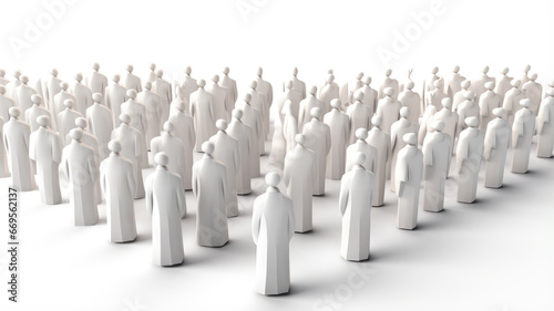 Wallpaper Mural 3d white people graduate on a white background  Torontodigital.ca