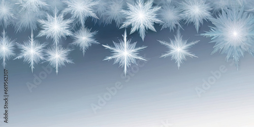Winter Icicles Blue Gradiant Wallpaper Background
