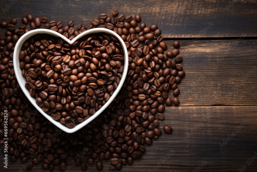 fresh coffee with latte art on wooden table. AI Generated fresh coffee with latte art on wooden table. AI Generated