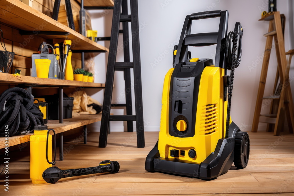 yellow electric pressure washer