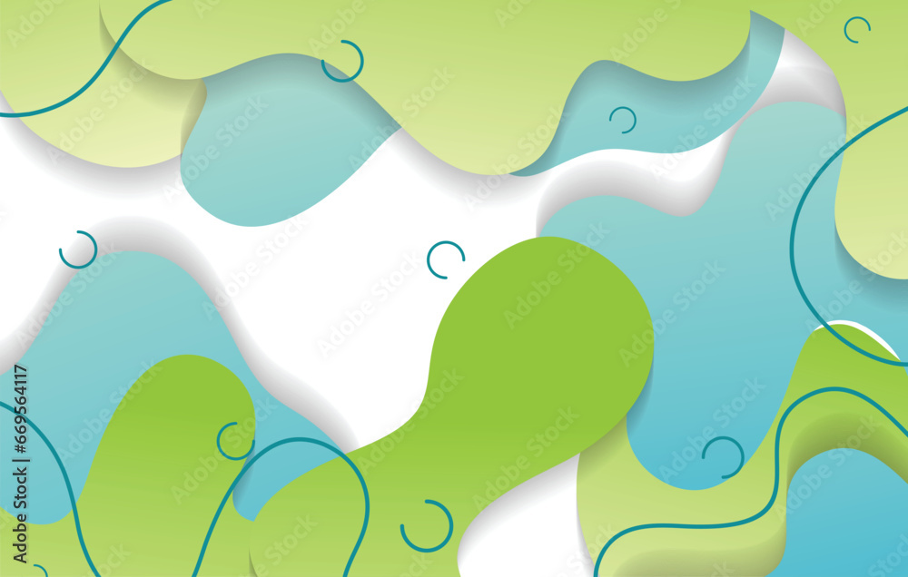 abstract gradient dynamic fluid shapes background design template