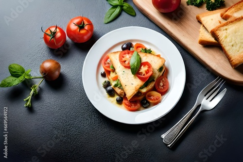 tomato salad with feta cheese © Halfpoint