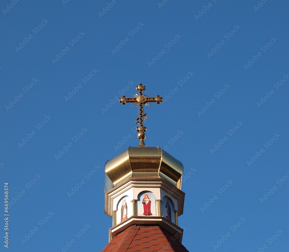 Orthodox church cross
