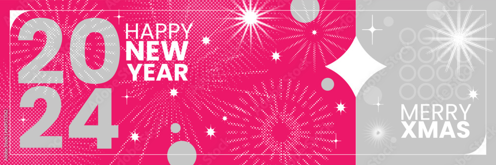 2024 New Year minimal y2k background, winter holiday Christmas greeting card, celebrate poster. Retro futurism brutal party poster, halftone firework symbol, snowflakes, stars. New Year event template 2024 New Year minimal y2k background, winter holiday Christmas greeting card, celebrate poster. Retro futurism brutal party poster, halftone firework symbol, snowflakes, stars. New Year event template