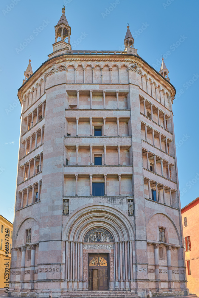 Fototapeta premium Parma and the Lombard Romanesque style architectures