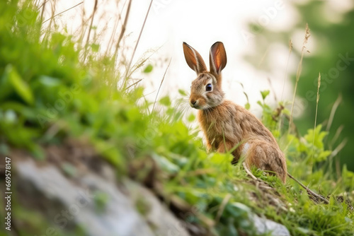 Rabbit in nature