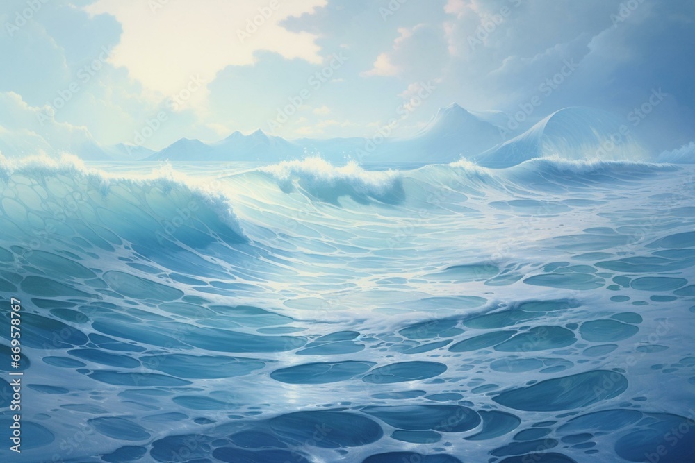 A captivating and dreamy ocean scene. Generative AI