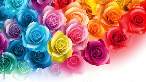 colorful roses background
