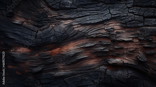 A close up view of a tree trunk