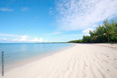 beach with palm trees