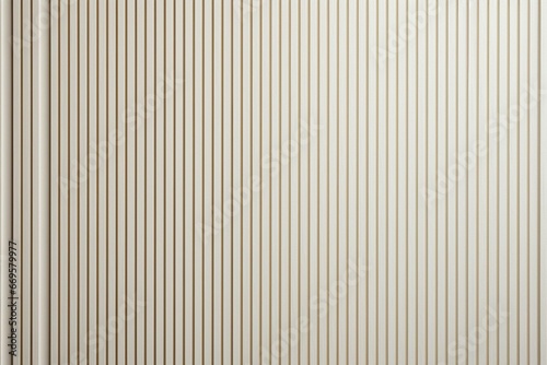 White ribbed panel made of composite material resembling wood. Generative AI