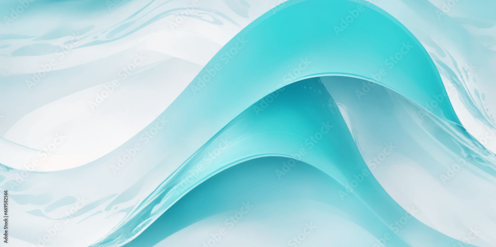 Obraz premium Abstract white and blue wave background. Abstract wave ocean web banner background. Abstract water ink wave, blue ocean curve background.