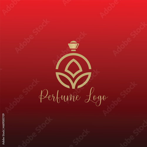 perfume beauty store logo design vector