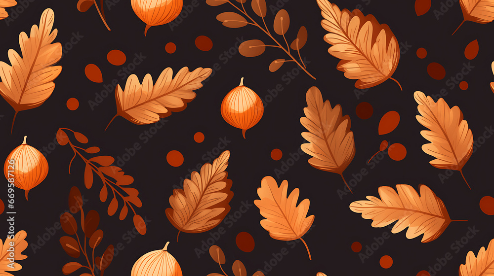 seamless pattern with autumn leaves seamless pattern with autumn leaves