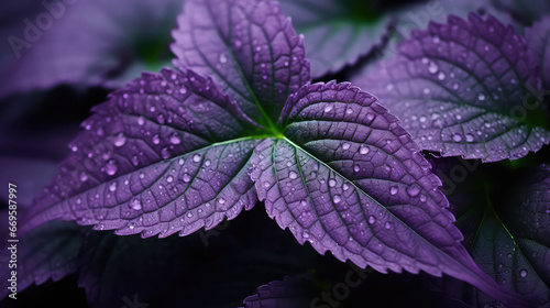 Shiso Leaves purple leaf  beauty of nature 