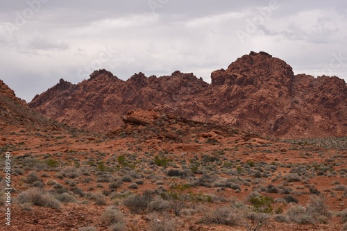Desert view at Valley of Fire State Park in Nevada