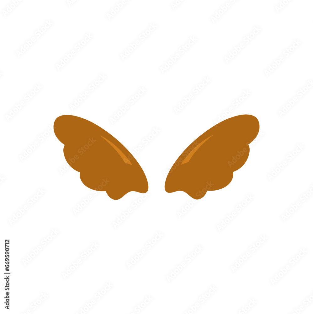 Wings cartoon vector illustration Wings cartoon vector illustration