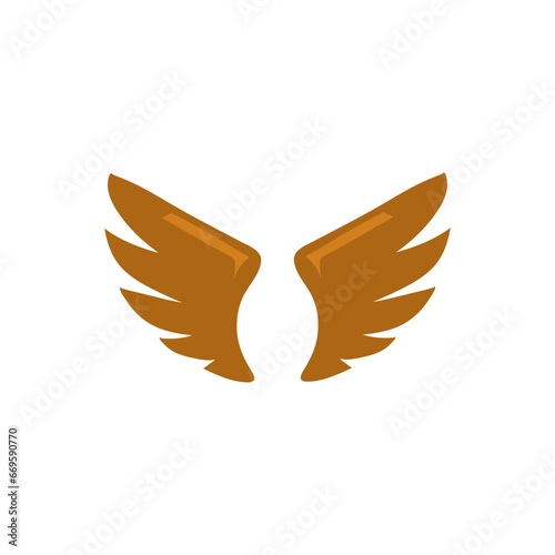 Wings cartoon vector illustration