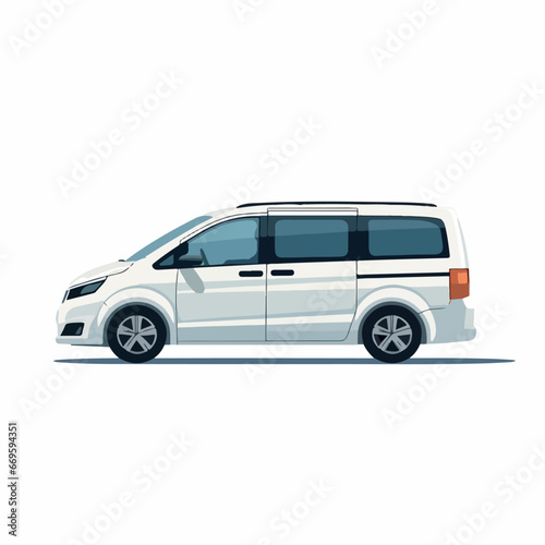 Minivan in cartoon, doodle style. 2d vector illustration in logo, icon style. AI Generative © Iryna