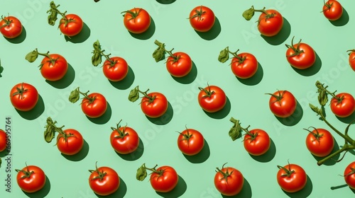 Tomato pattern. Red tomato art