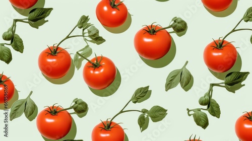 Tomato pattern. Red tomato art