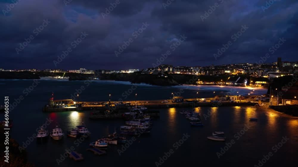Harbour view time lapse at the dusk Harbour view time lapse at the dusk