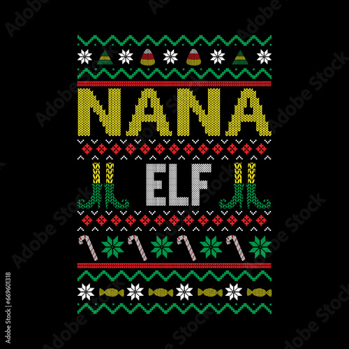 Nana Elf Svg