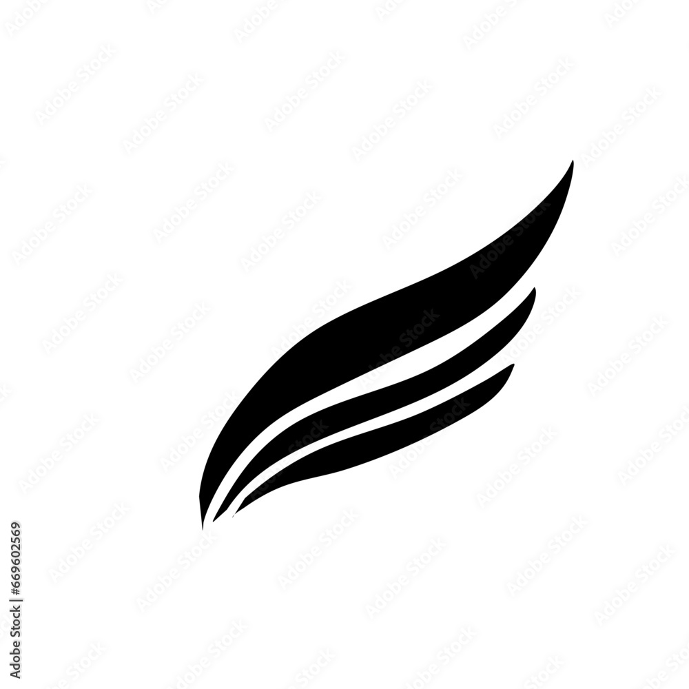 Angel Wings Bird Fly Symbol Logo Icon Abstract Sign Angel Wings Bird Fly Symbol Logo Icon Abstract Sign