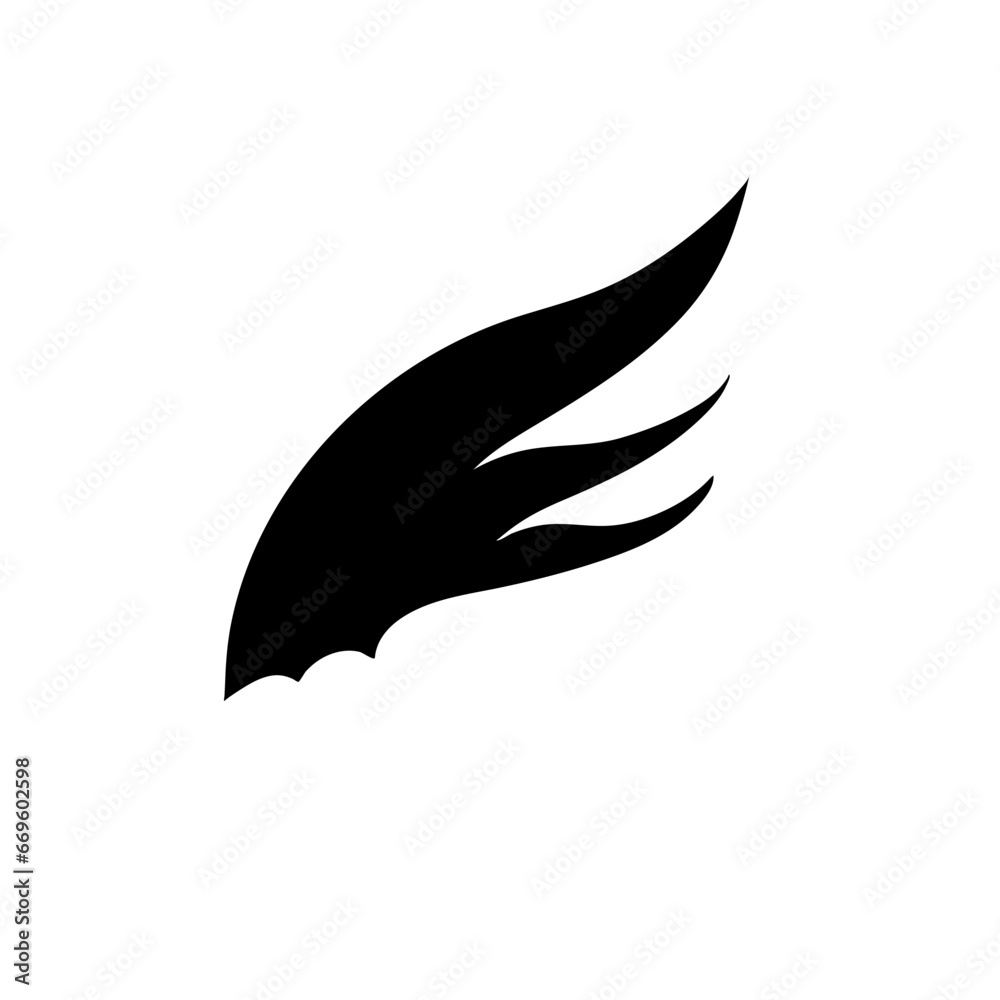 Angel Wings Bird Fly Symbol Logo Icon Abstract Sign Angel Wings Bird Fly Symbol Logo Icon Abstract Sign