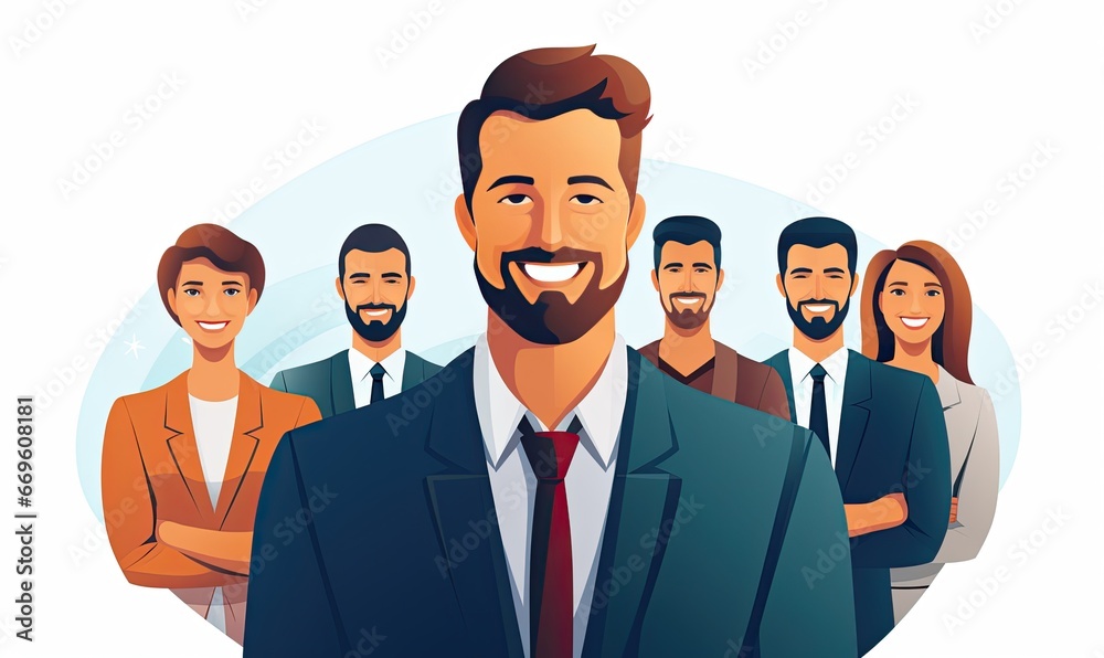 Photo of a confident man addressing a crowd in a professional setting Photo of a confident man addressing a crowd in a professional setting