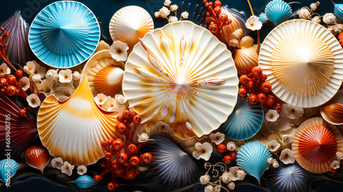 3D Rendered Seashells: Unveiling Nature's Patterns