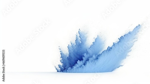Small size blue Sand flying explosion Ocean sands