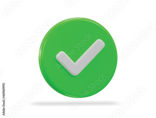 3d check mark icon