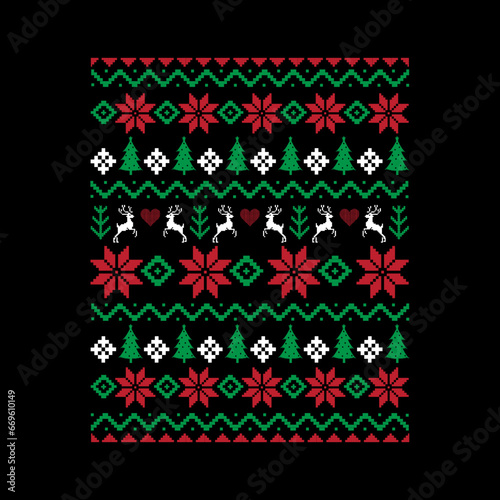 Ugly Christmas  Sweater Svg