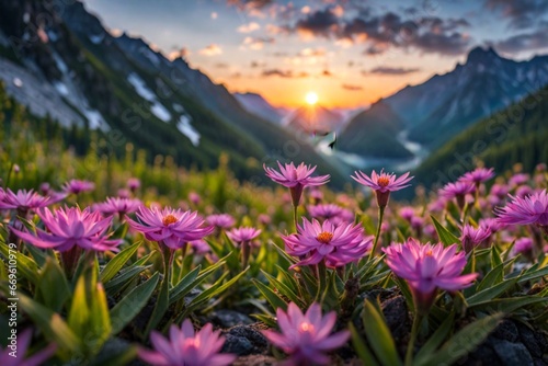 meadow with flowers