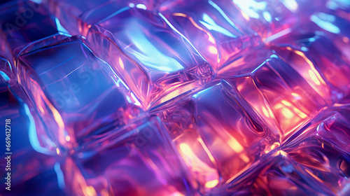 Ethereal Holographic Design: Colorful, Dreamy Texture created with Generative AI technology.