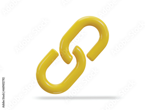 3d link icon vector illustration