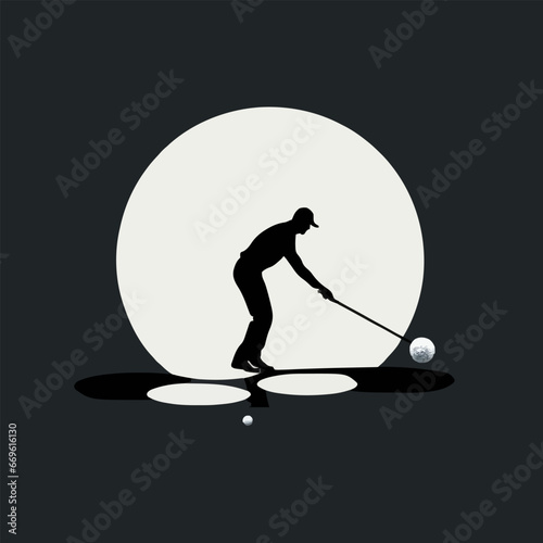 A solitary golf ball in mid swing precision in. Created using Generative AI Technology